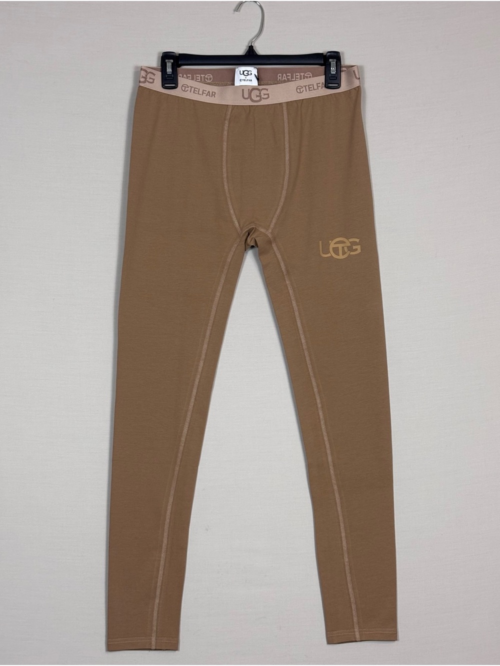 NWT UGG x TELFAR Logo Leggings Medium Camel Gender Inclusive Rare